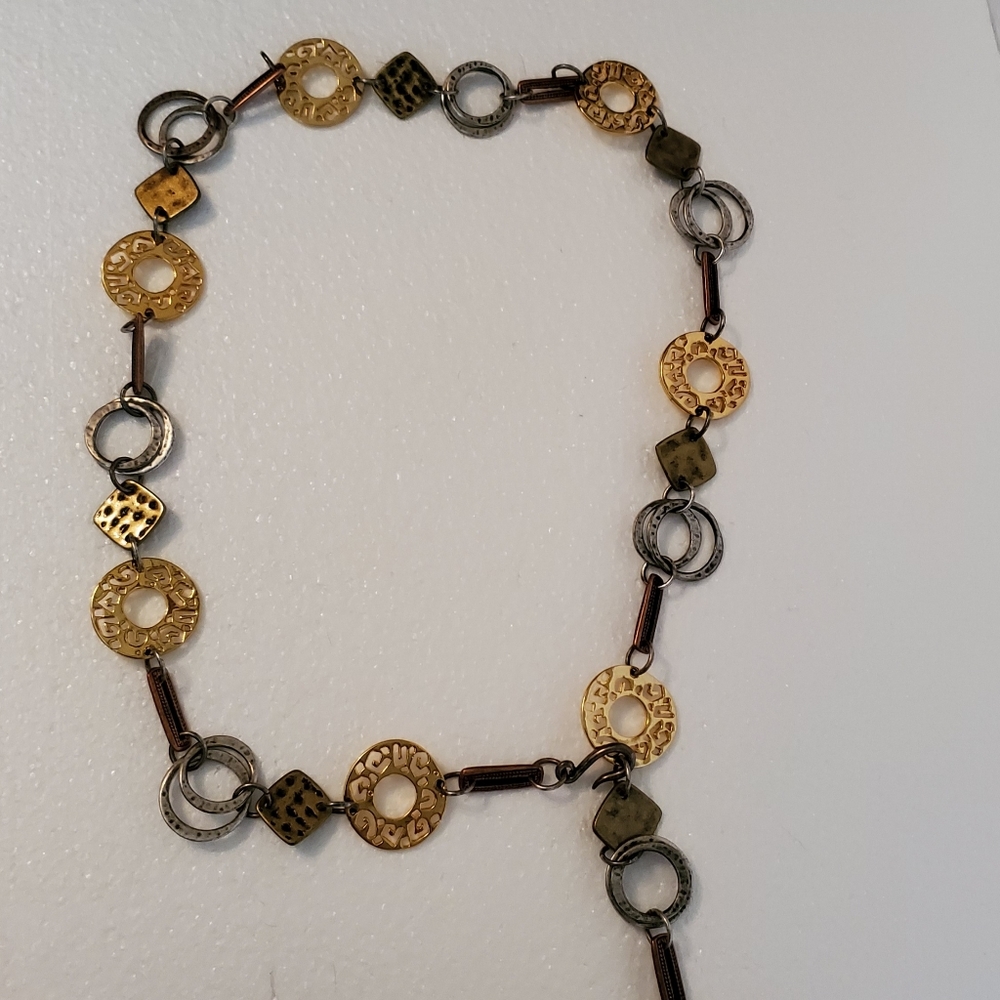 Boho Metallic Silver Gold Copper Belt